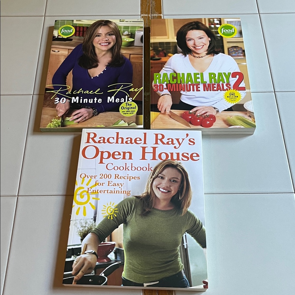 Rachael Ray Cookbook Set of Three Never Used--All Like New